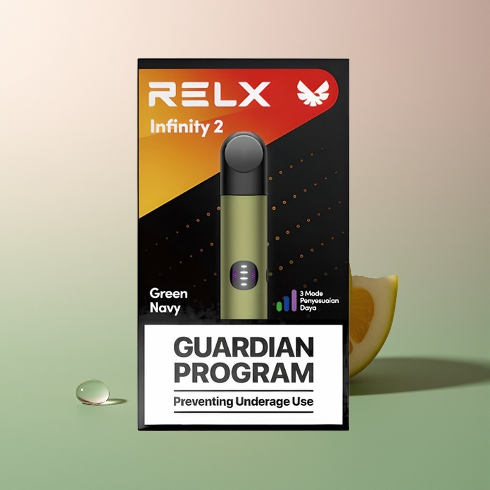 Relx Infinity 2 Vape Device غريننافي المتانة المعدنية