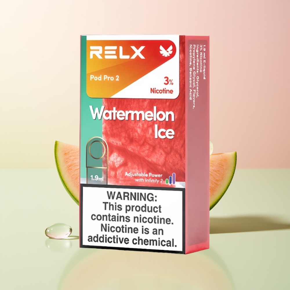 Relx Pod Pro 2 Vape Device بطيخ مثلج بنكهة 1.9 مل مع 3 أوضاع
