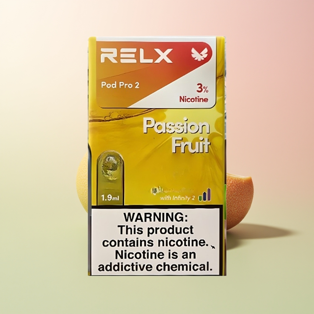 Relx Pod Pro 2 Vape Device فاكهة العاطفة مع 3 أوضاع للطاقة: الوضع الإيكولوجي، الوضع الناعم، الوضع المعزز