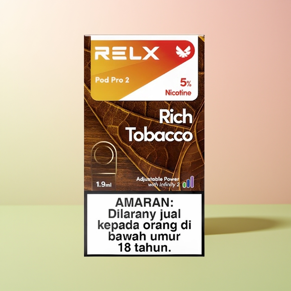 Relx Pod Pro 2 Vape Device تبغ غني - عبوة مزدوجة مع 3 أوضاع