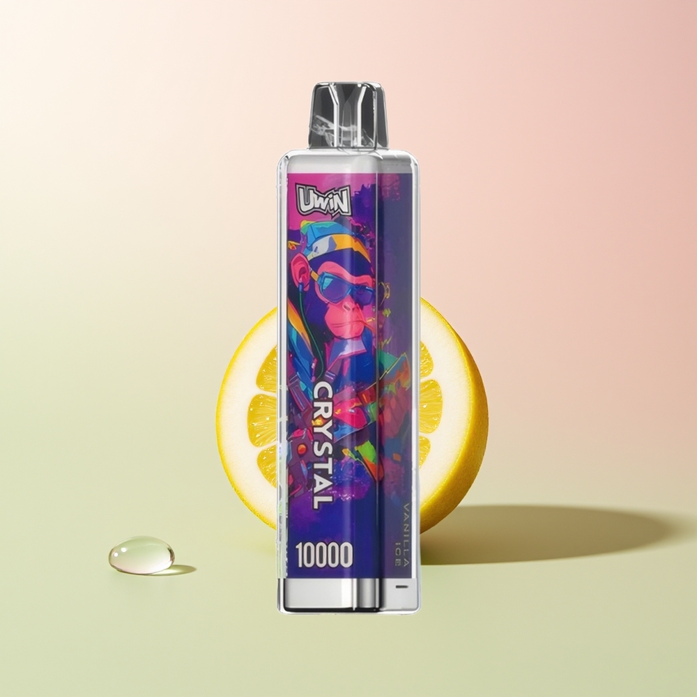 Uwin Crystal 10000 فانيليا آيس كريستال بقوة 18مل وضوء آر جي بي