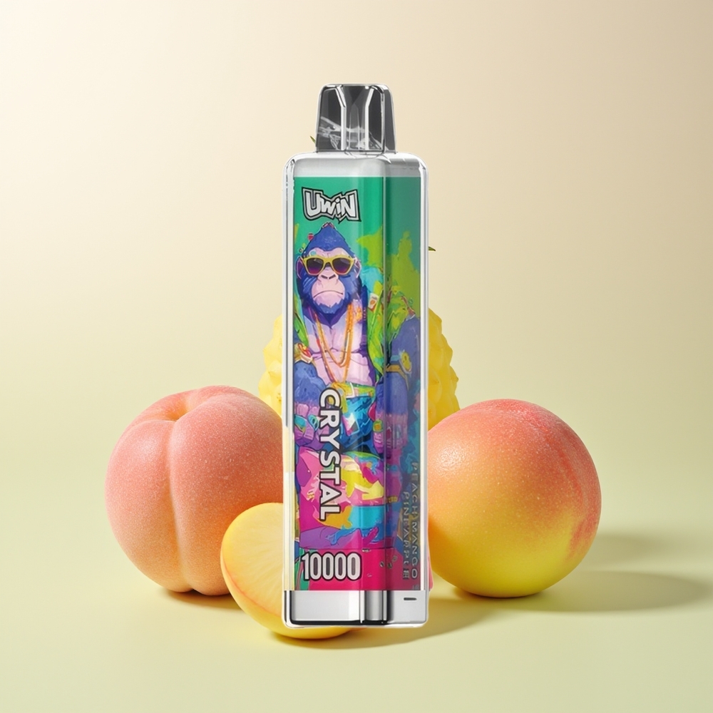 Uwin Crystal 10000 خوخ مانجو أناناس مع أضواء آر جي بي