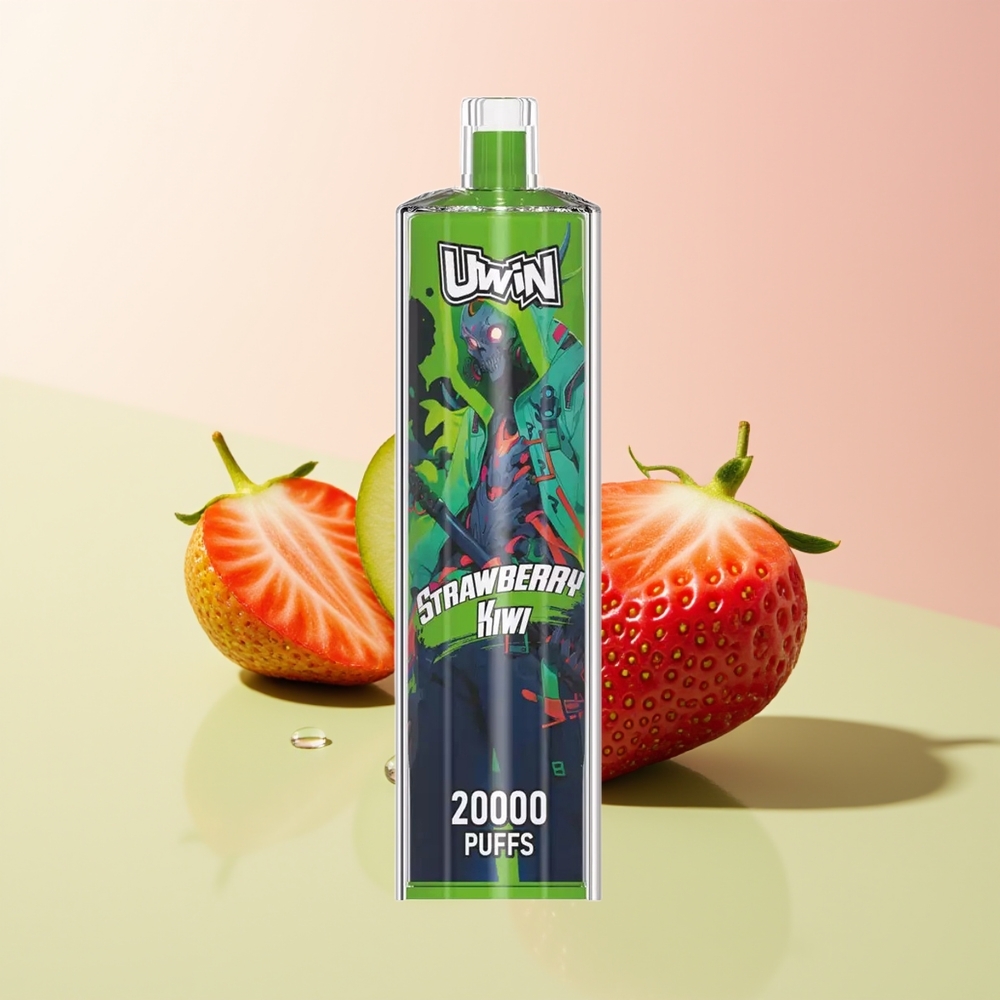 Uwin Shisha Hookah Crystal 20000 Puffs فراولة كيوي - شيشة كريستال 22 مل
