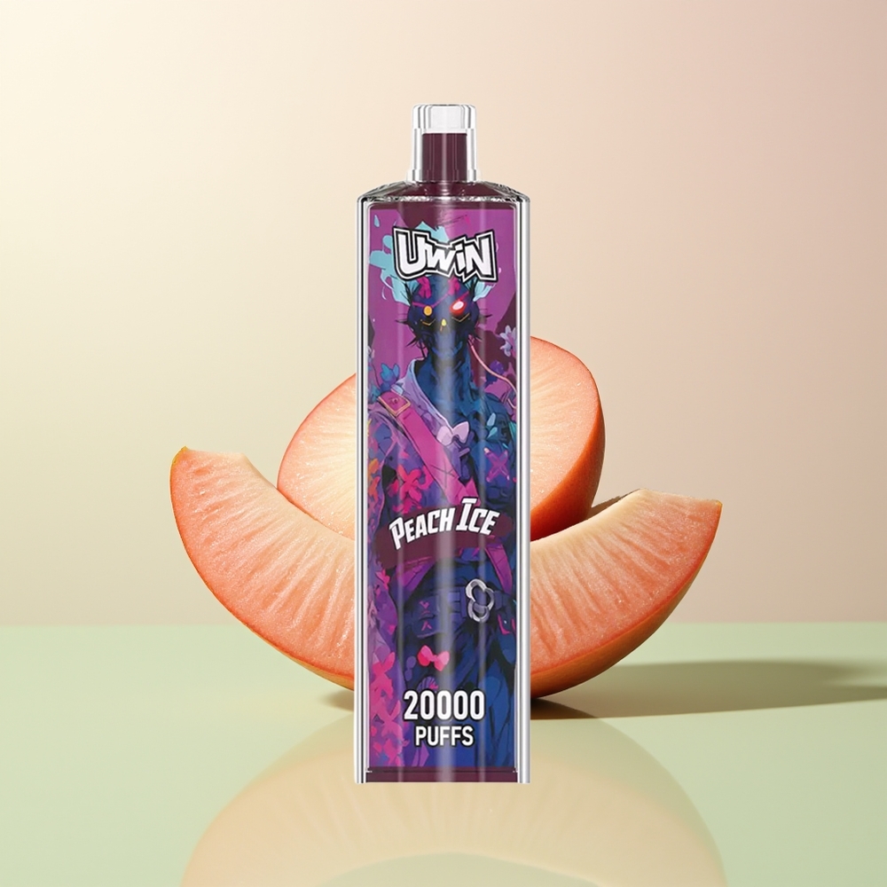 Uwin Shisha Hookah Crystal 20000 Puffs "خوخ جليدي بدون نيكوتين"